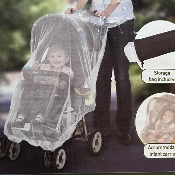NWT Jeep Stroller & Carrier Mosquito Net Netting Cover Weather Protector - Picture 2 of 5